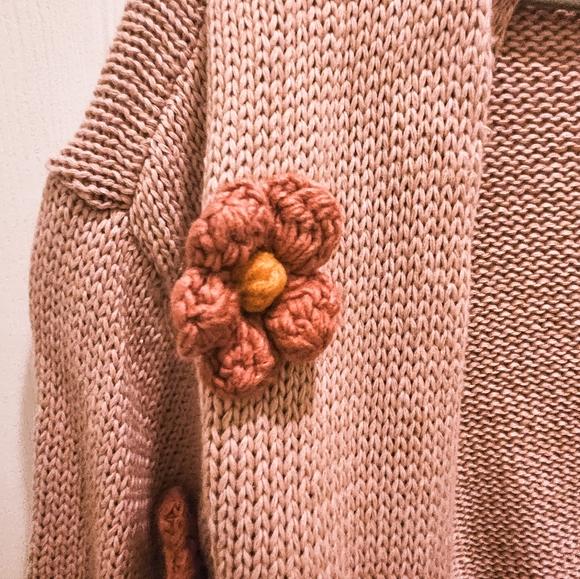NWT RARE Altar'd State Evelyn Cardigan in Blush - Picture 3 of 5
